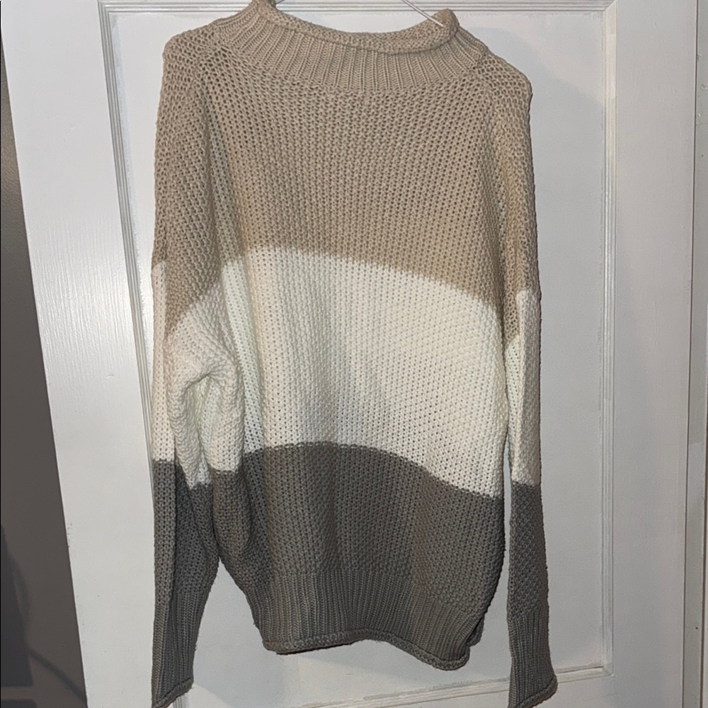 Colorblock Knit Sweater